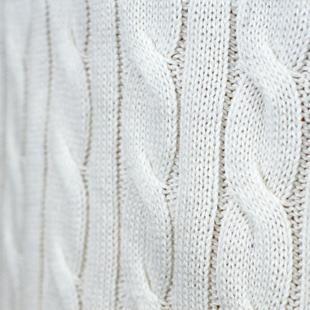 Alaska Classy White Christmas Jumper knots