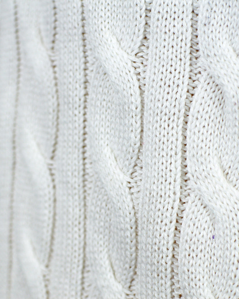 Alaska Classy White Family Christmas Jumper knots