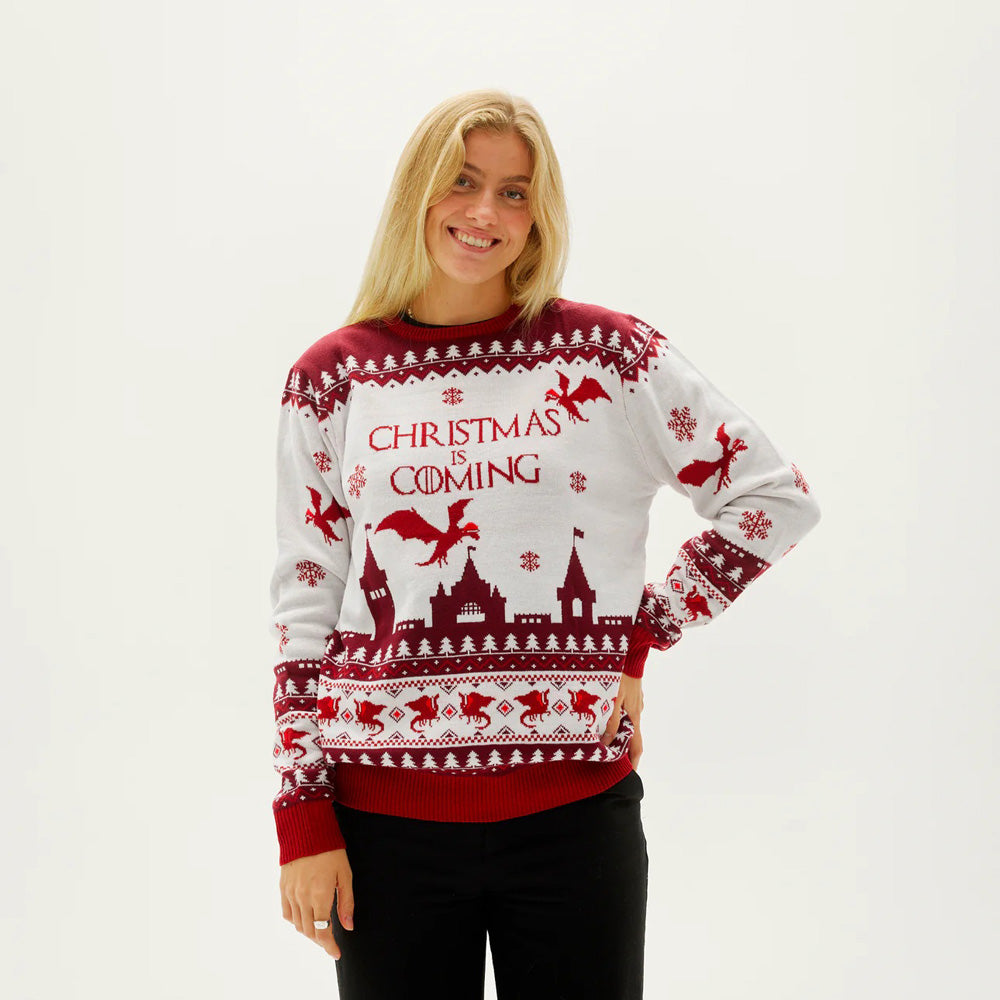 "Christmas is Coming" Christmas Jumper womens