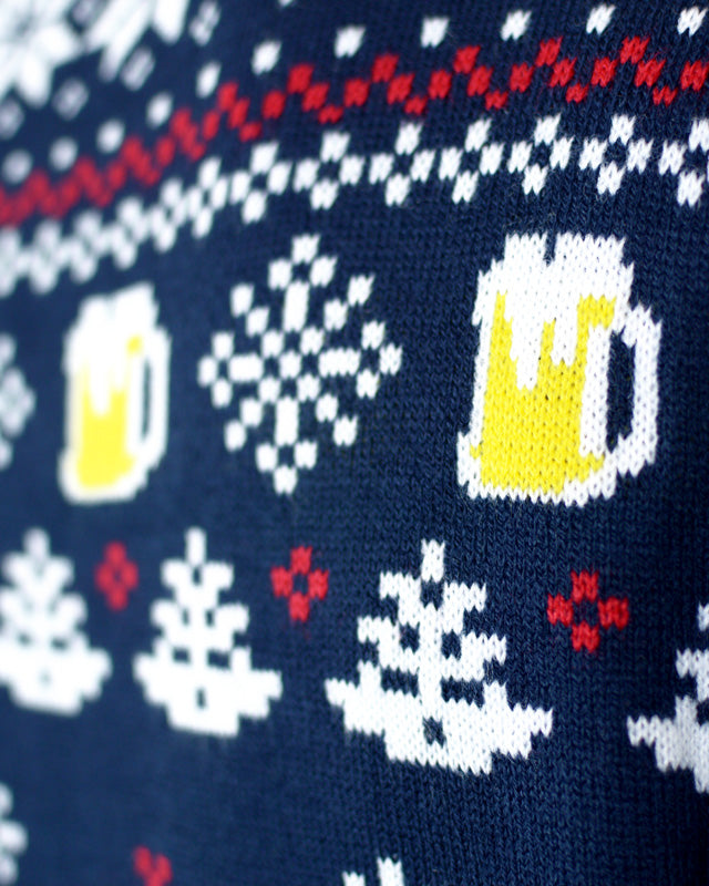 Christmas Jumper with Beer Pocket 3D detail 1