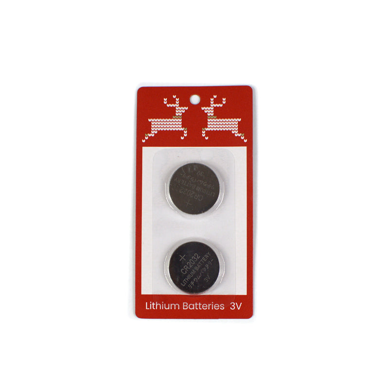 Pack of 2 Batteries for LED light-up Christmas Jumpers