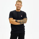 Black Men's and Women's Christmas T-Shirt Santa