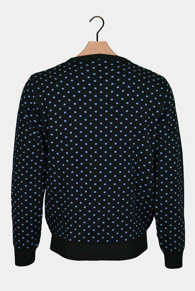 Blue 3D Men's Christmas Jumper Reindeer Red Nosed