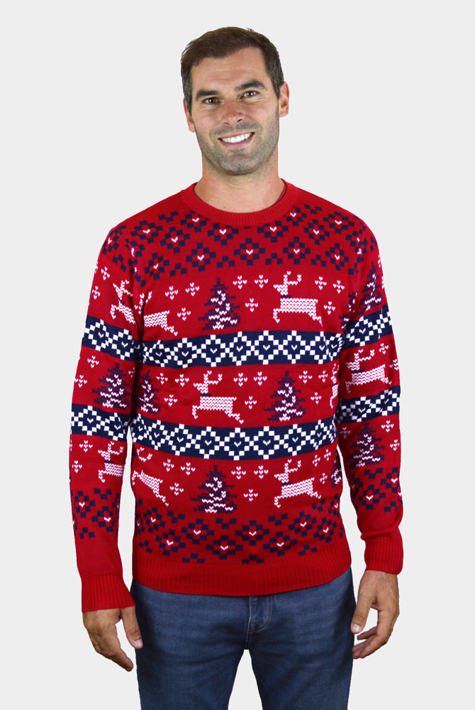 Canada Red Christmas Jumper mens