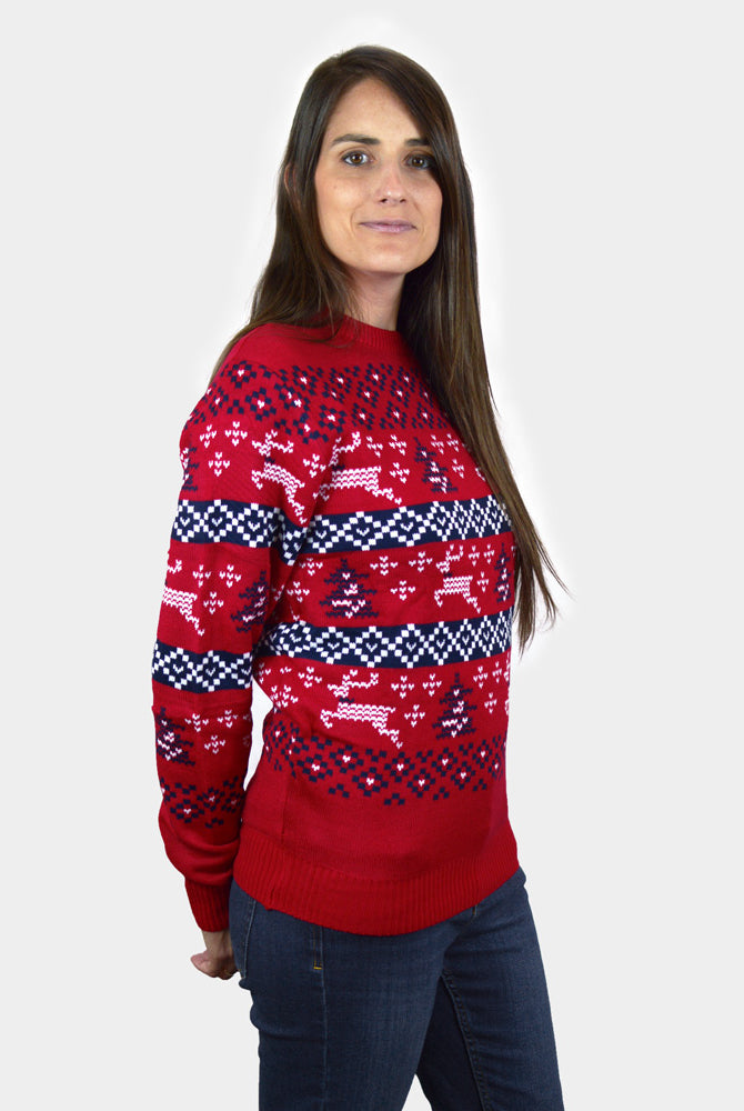 Canada Red Couple's Christmas Jumper womens