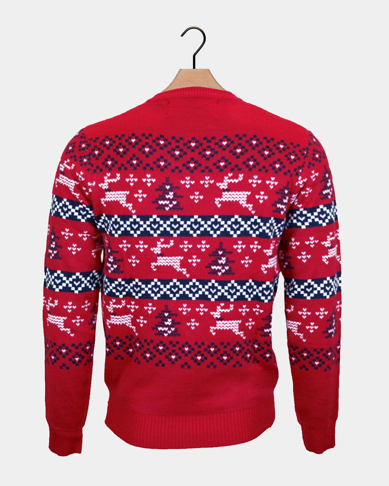 Canada Red Family Christmas Jumper back