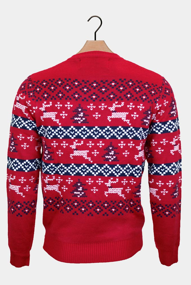 Canada Red Family Christmas Jumper back