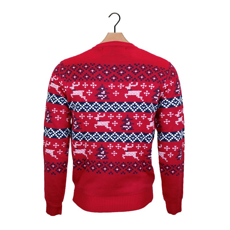 Canada Red Family Christmas Jumper back