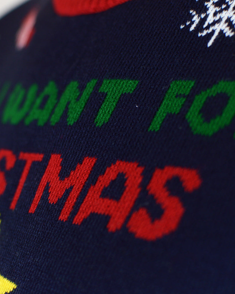 Christmas Food LED light-up Men's Christmas Jumper detail
