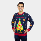 Christmas Food Womens LED light-up Mens Christmas Jumper
