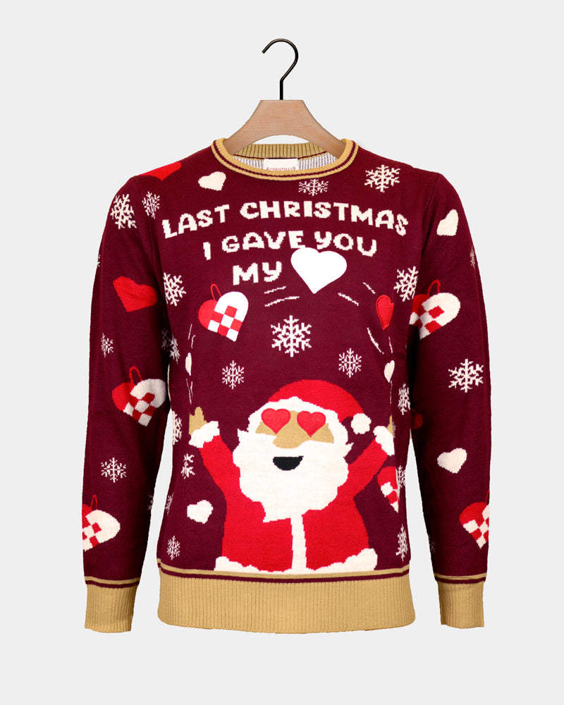 I gave you my Heart Mens Christmas Jumper Last Christmas