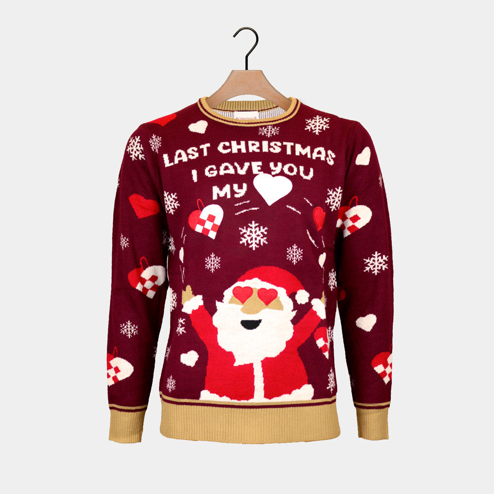 I gave you my Heart Mens Christmas Jumper Last Christmas