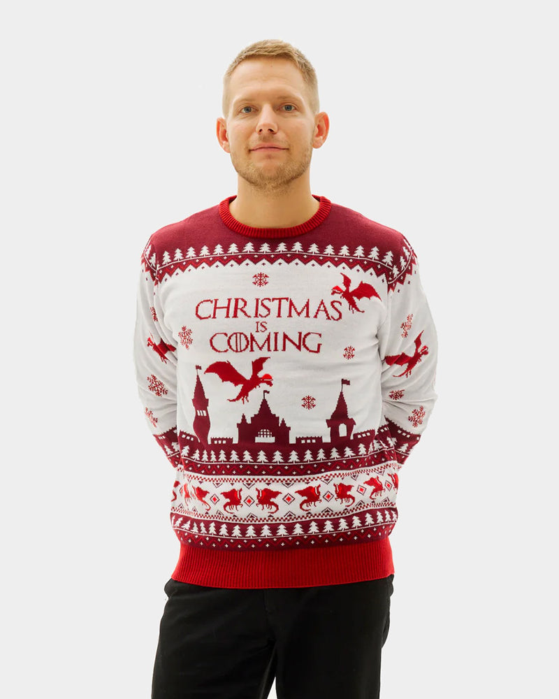 "Christmas is Coming" Christmas Jumper Men's