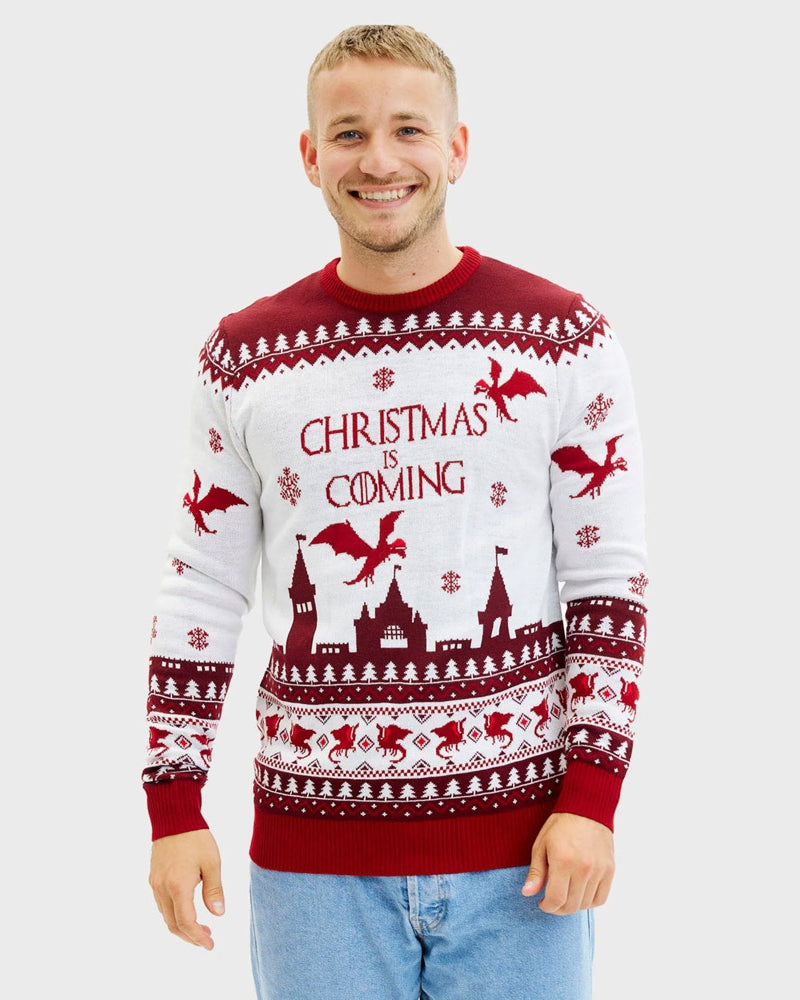 "Christmas is Coming" Christmas Mens Jumper