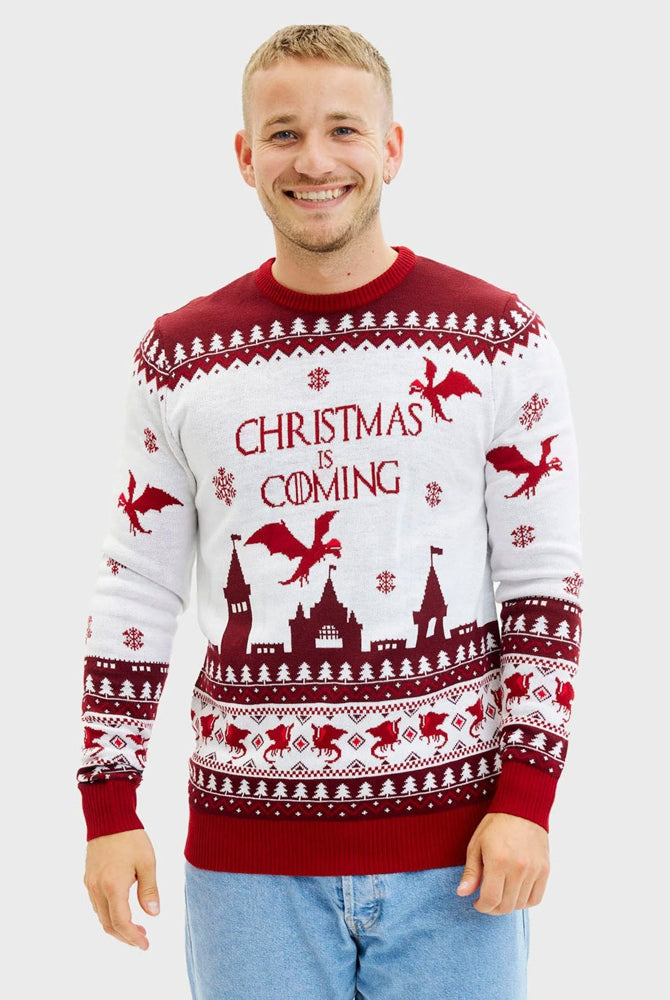 "Christmas is Coming" Christmas Mens Jumper