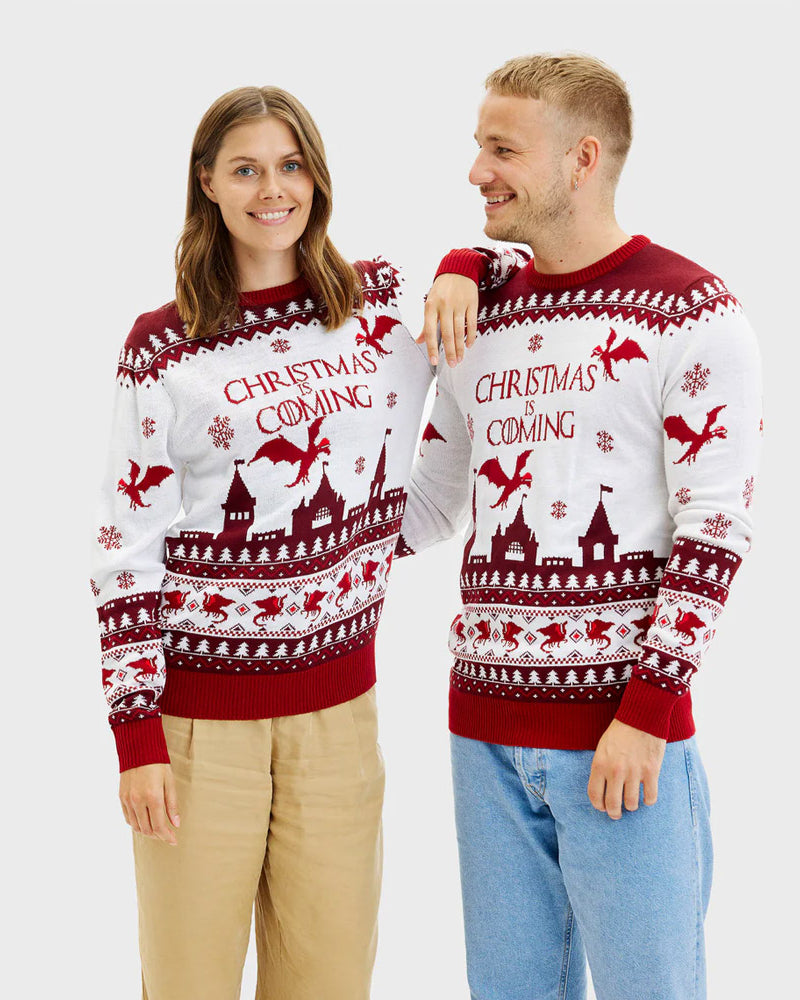 Christmas is Coming Womens and Couples Christmas Jumper
