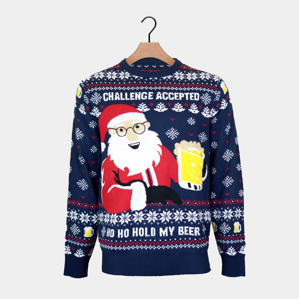 Couple's Christmas Jumper 3D Beer Pocket