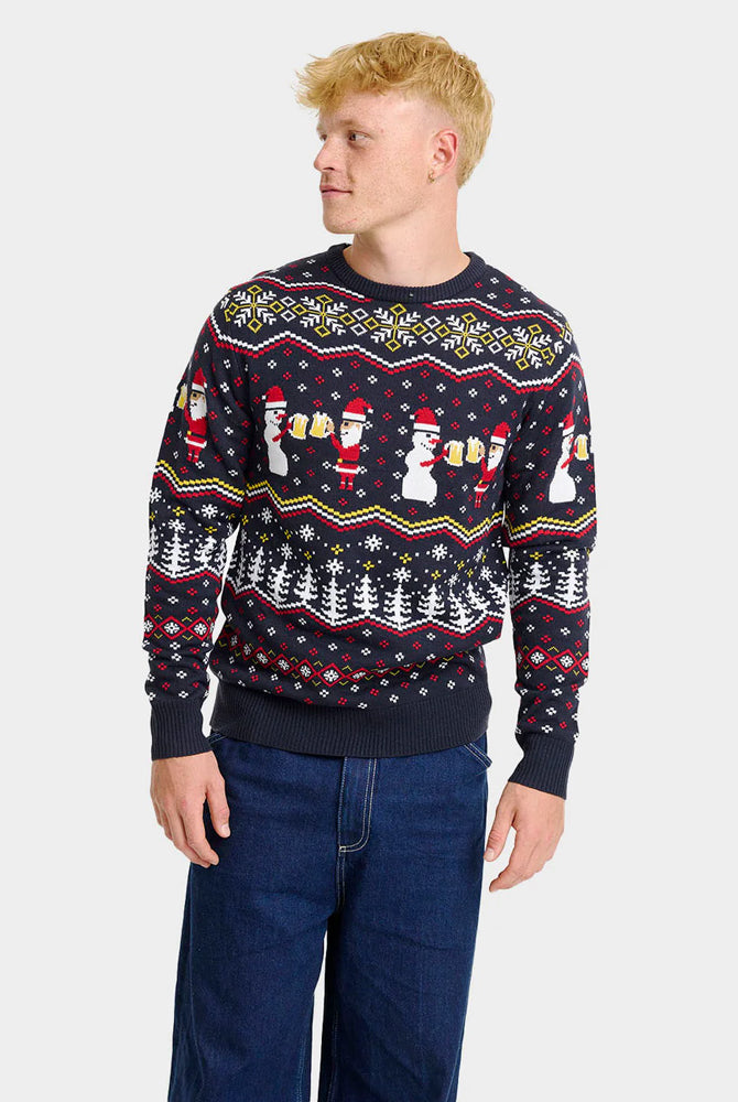 Christmas Jumper Cheers Santa Mens