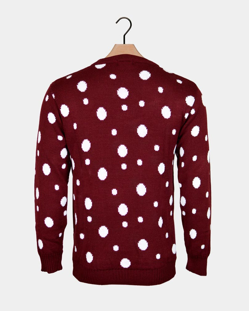 Batman Rudolph and Superman Santa Men's Christmas Jumper