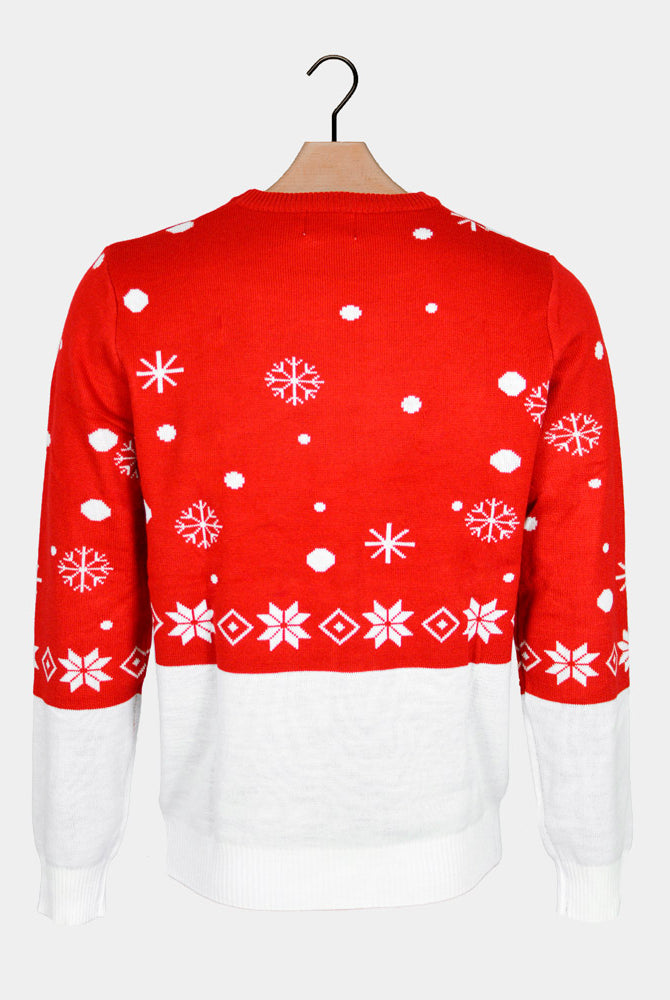 Reindeer with Scarf Men's Christmas Jumper