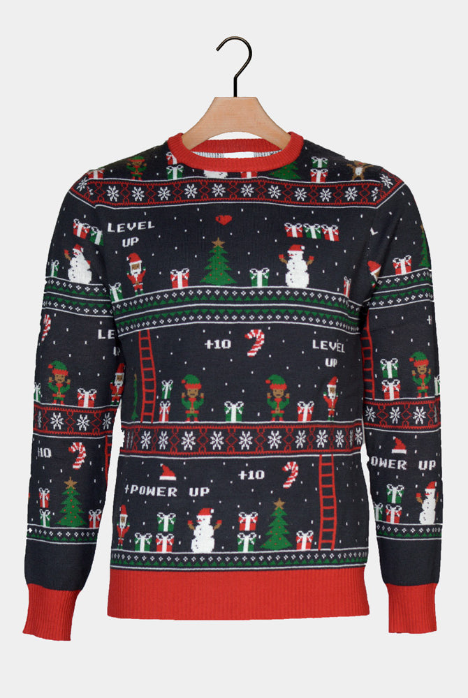 Christmas Jumper Vintage Gaming Mens