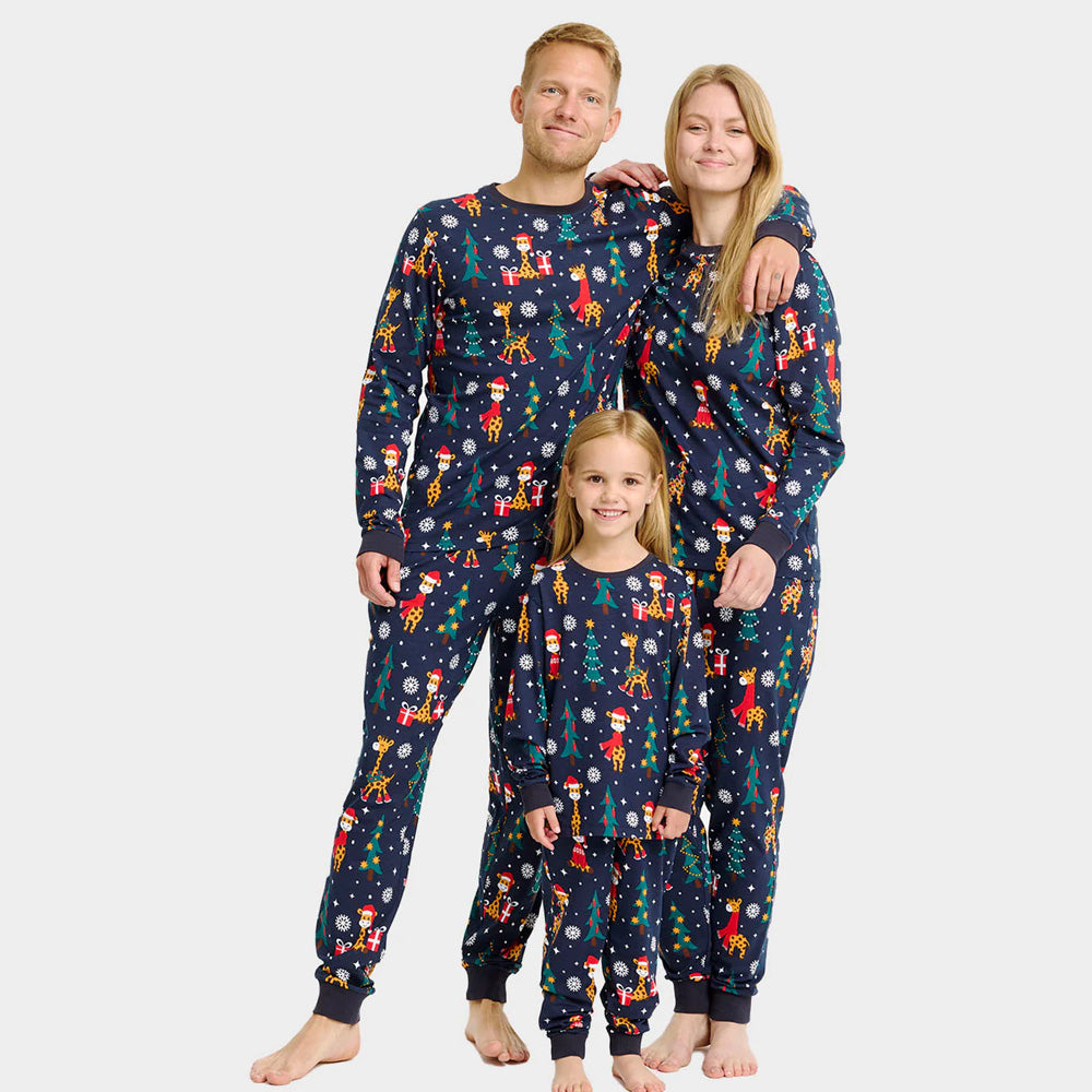 Christmas Pyjama for Children with Giraffes Family