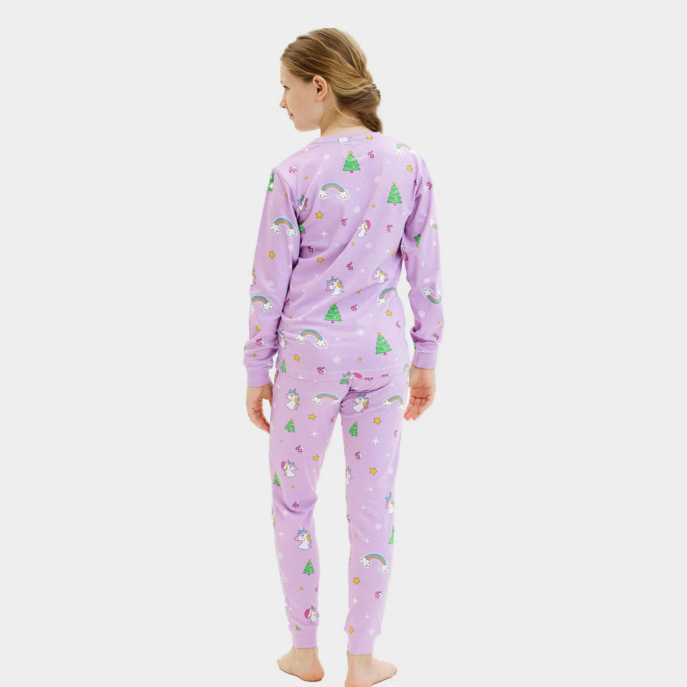 Christmas Pyjama Boys Girls Children with Unicorns