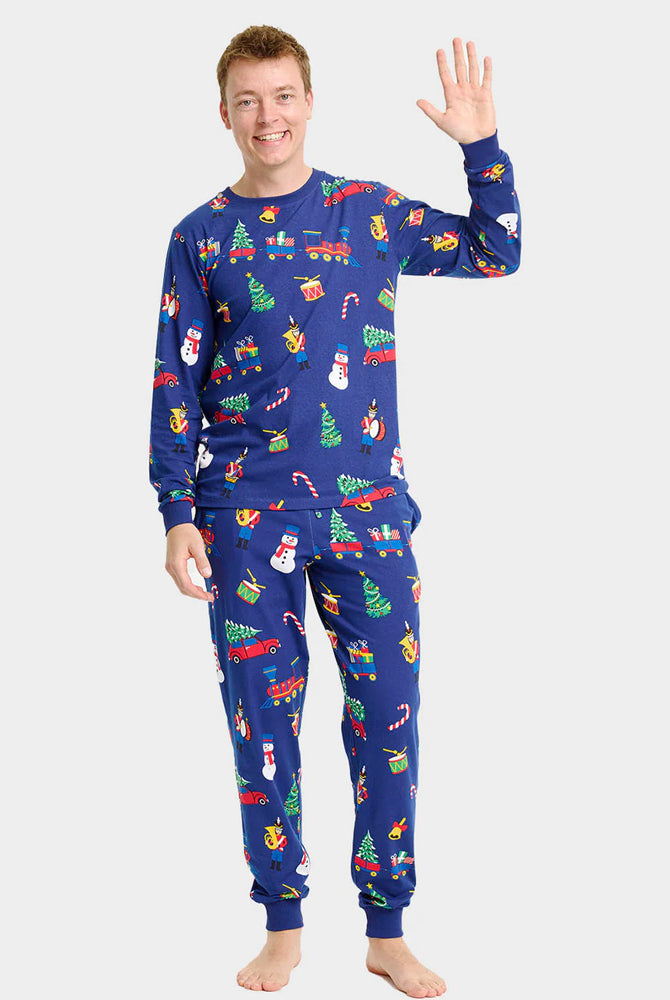 Christmas Pyjama for Family with Christmas Toys Men