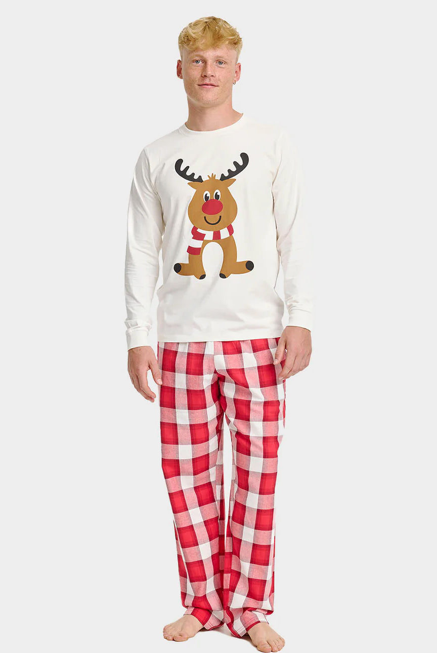 Christmas Pyjama for Men Cute Reindeer