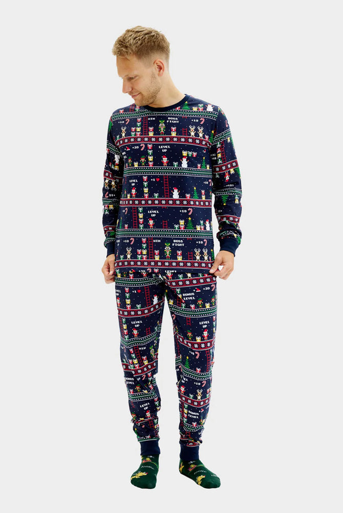 Christmas Pyjama for Men Vintage Gaming Women