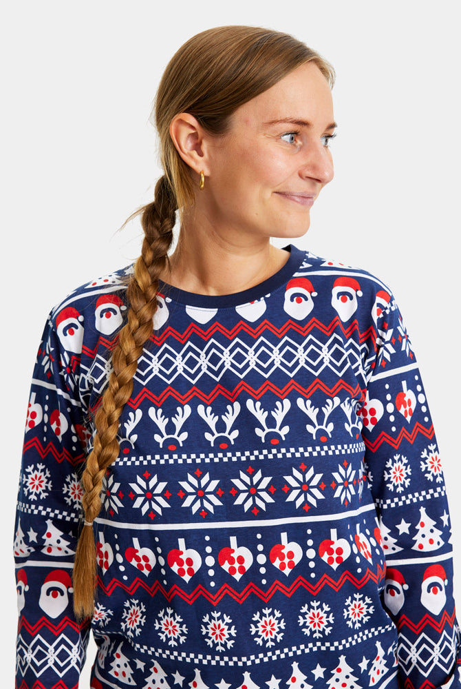 Christmas Pyjama for Women Santa, Reindeers and Hearts