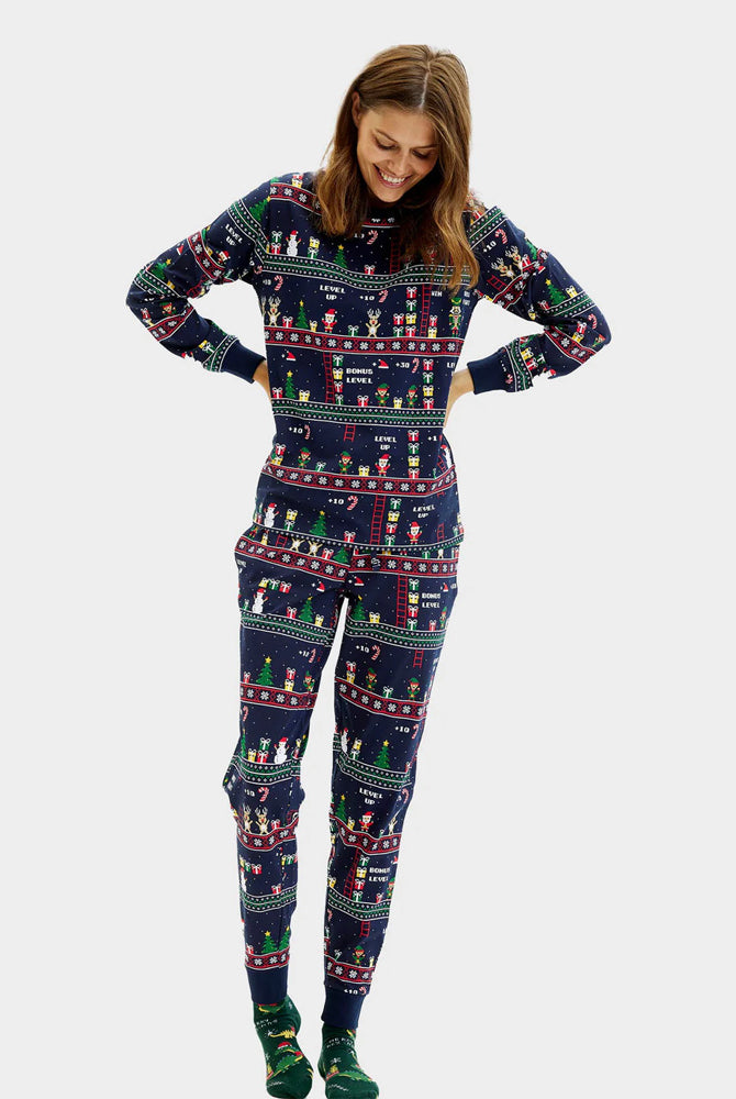Christmas Pyjama for Women Vintage Gaming Men