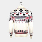 Mens Classy Turtleneck Beige Organic Cotton Christmas Jumper