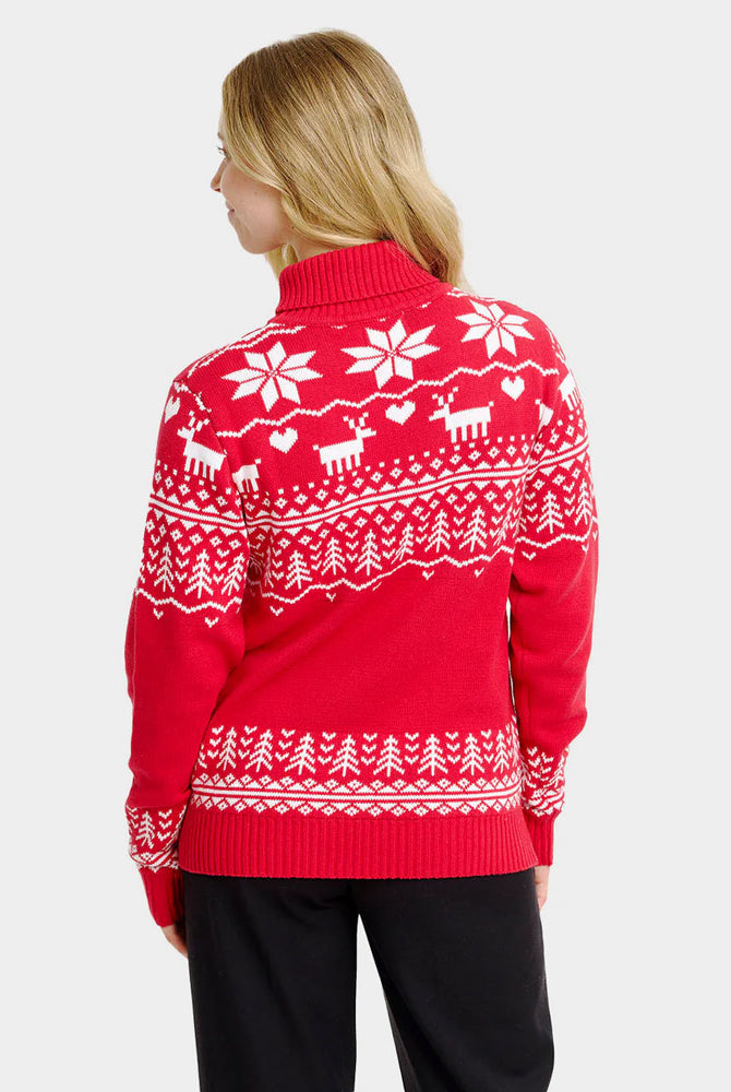 Classy Turtleneck Organic Cotton Christmas Jumper Greenlandish Couples