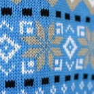 Classy White, Grey Reindeers Blue Mens Christmas Jumper