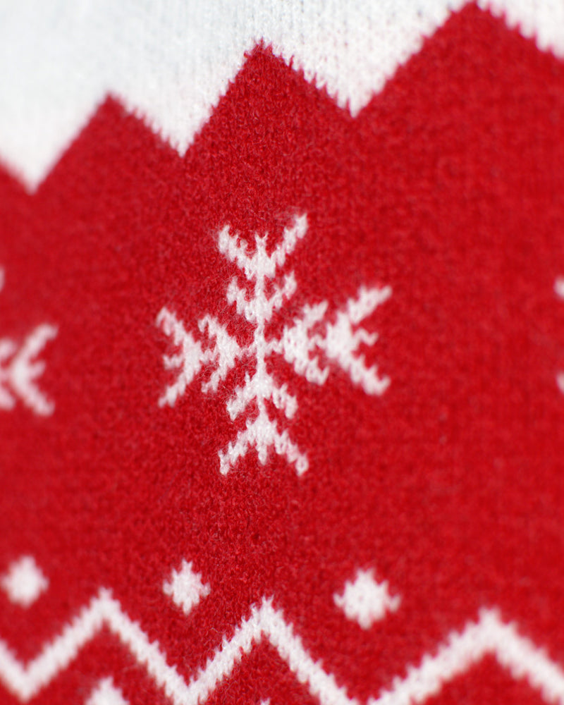 Couple Christmas Jumper Adorable Reindeer Red