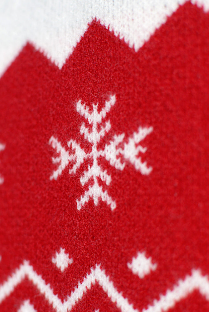 Couple Christmas Jumper Adorable Reindeer Red