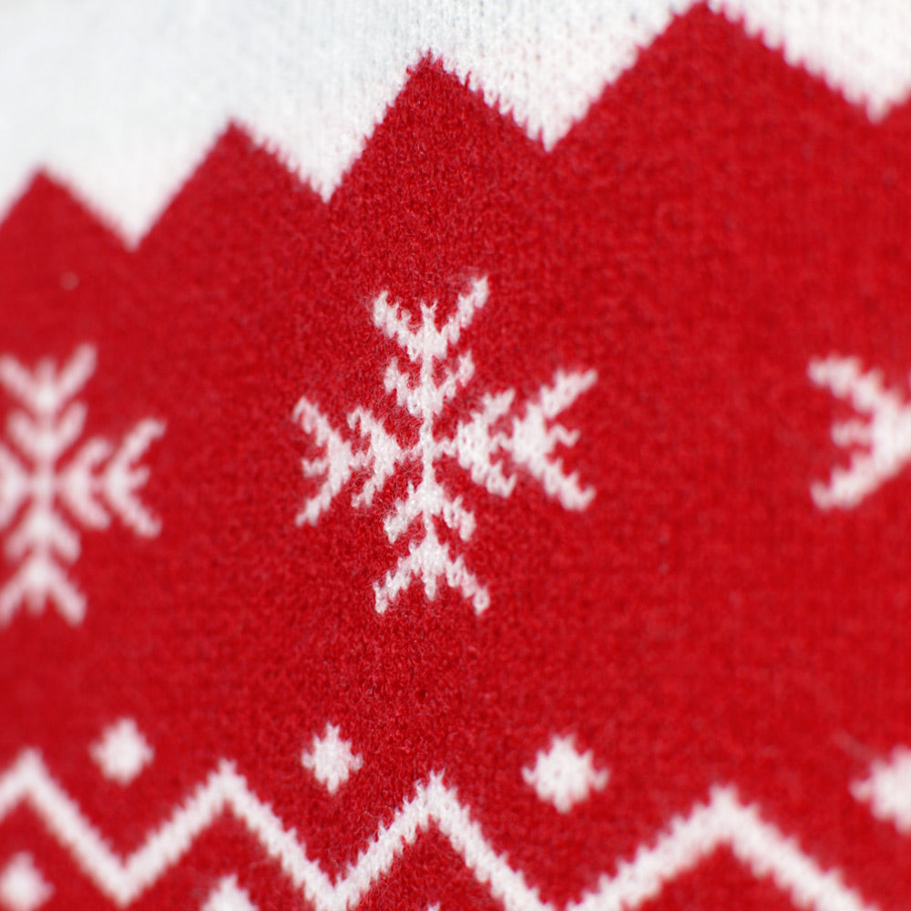 Couple Christmas Jumper Adorable Reindeer Red