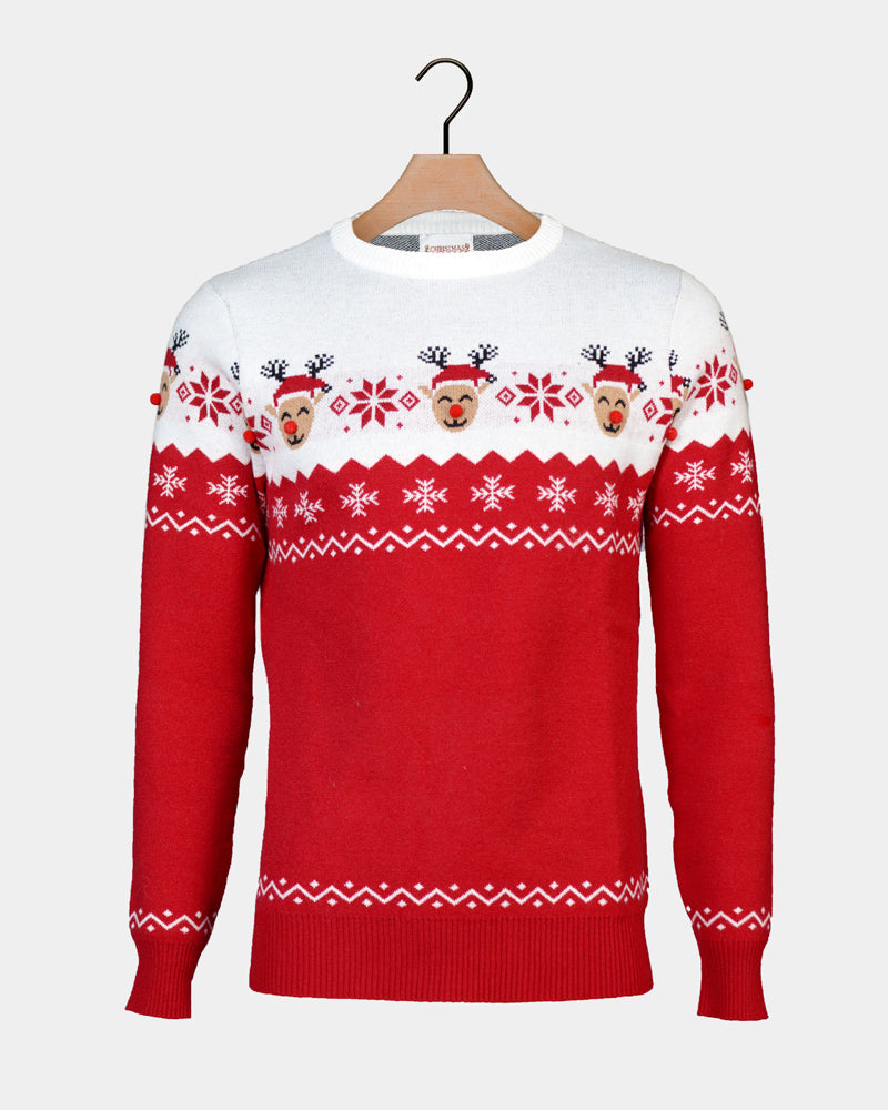 Couple Christmas Jumper Reindeer Adorable