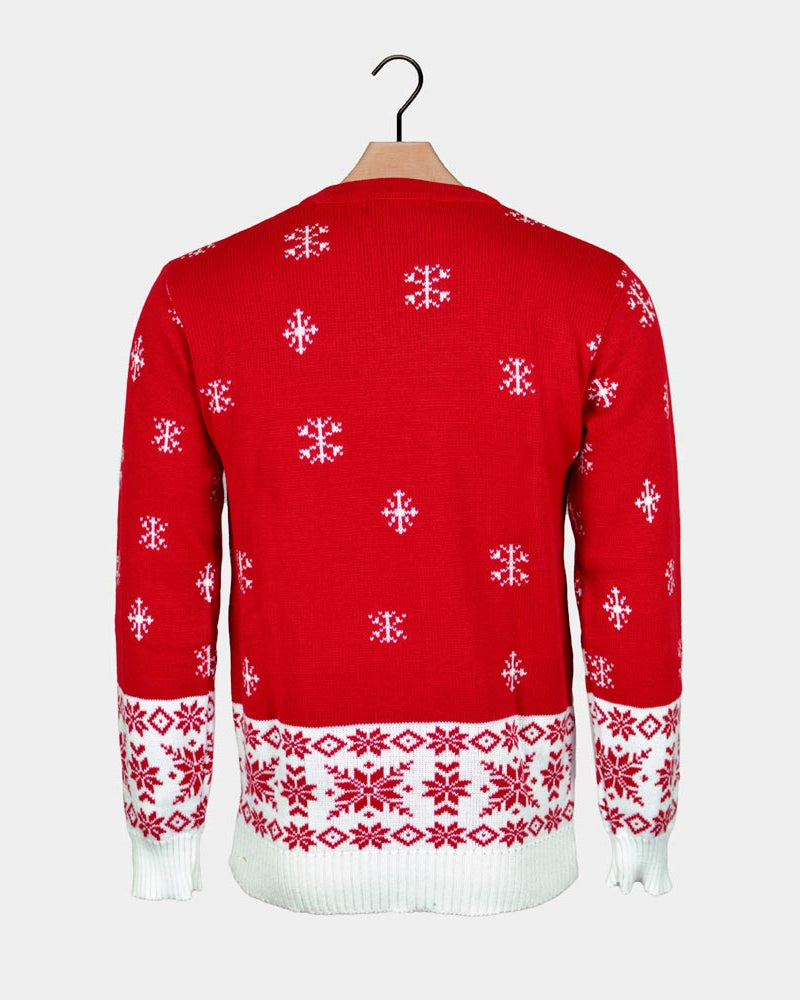 Reindeer Red Couple's Christmas Jumper