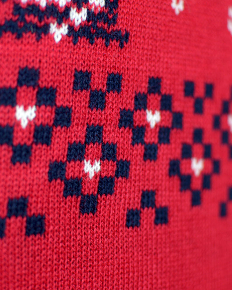 Canada Red Couple's Christmas Jumper detail