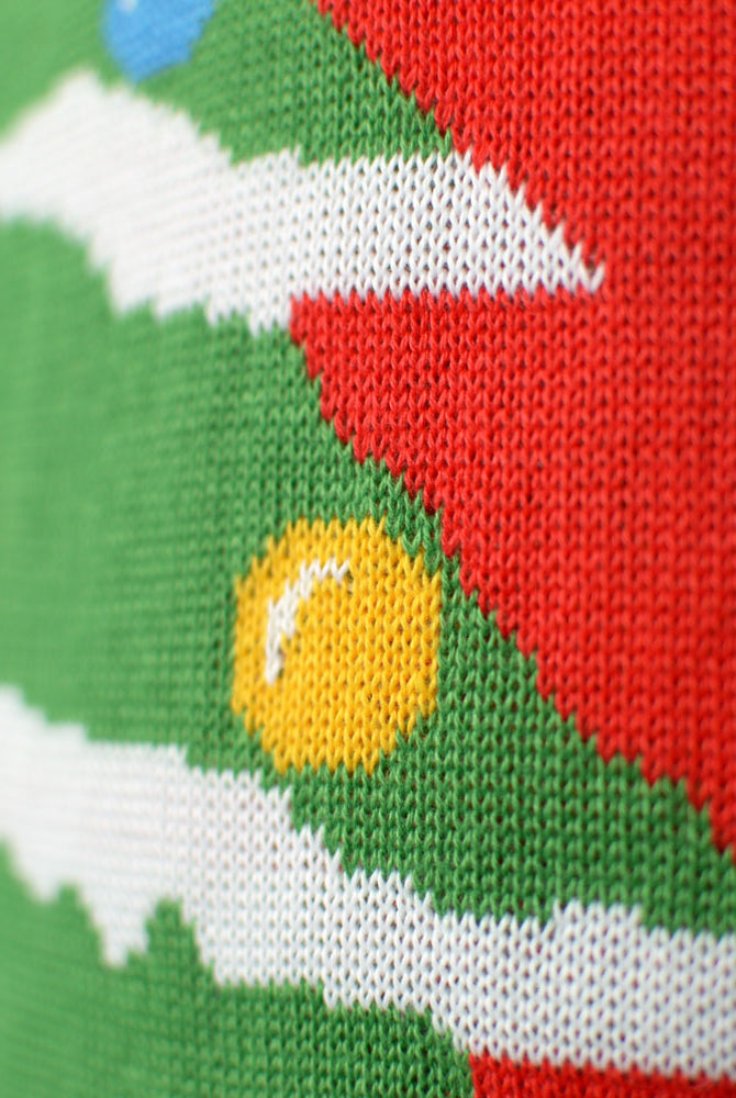 Detail Christmas Tree Couple's Red Christmas Jumper