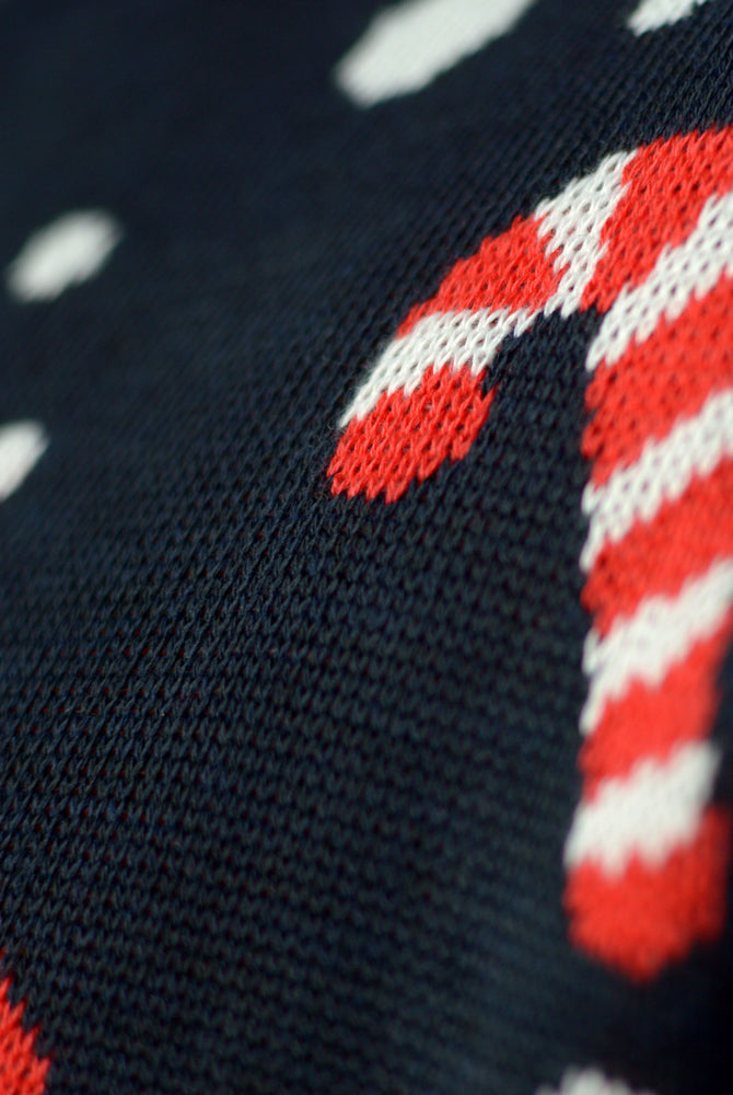 Gingerbread Couple's Blue Christmas Jumper Detail