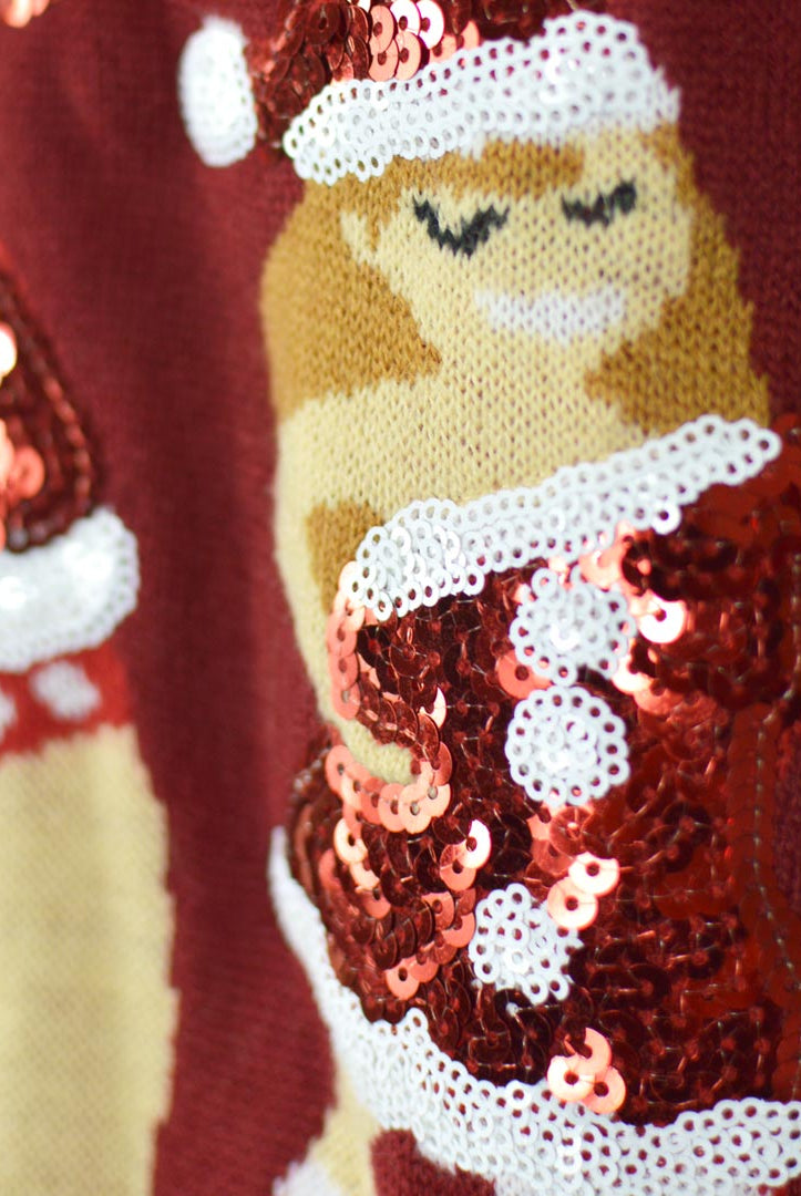 Jingle Ladies Couple's Christmas Jumper with Sequins detail
