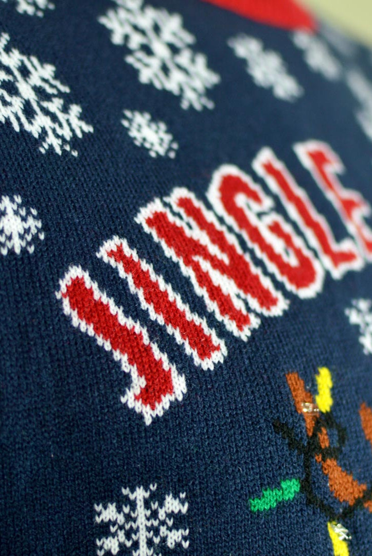 detail LED light-up Men's Christmas Jumper Jingle Bells