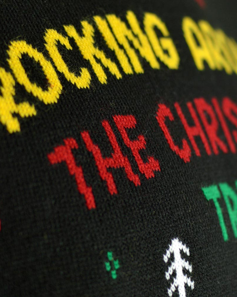 detail Santa Rocker LED light-up Men's Christmas Jumper