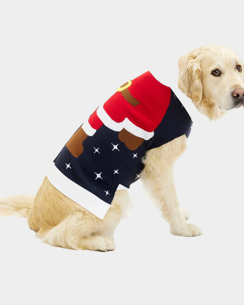 Dog Christmas Jumper Santa Suit