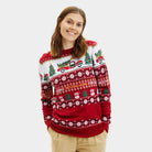 Family Christmas Jumper Driving Home Women