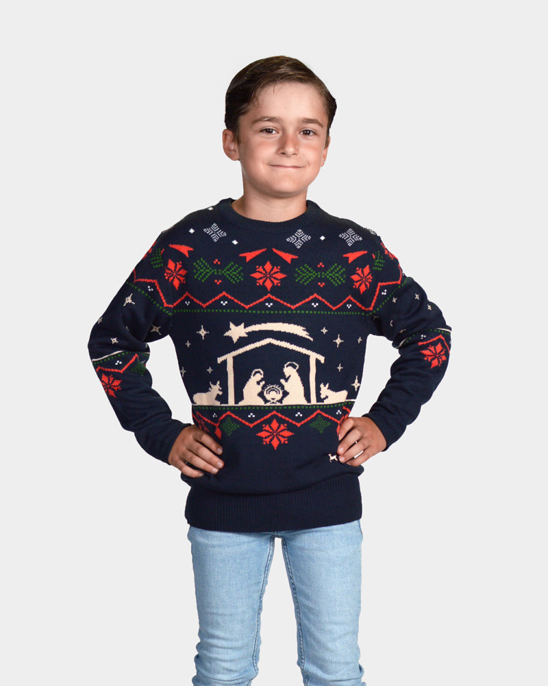 Family Christmas Jumper Nativity Children