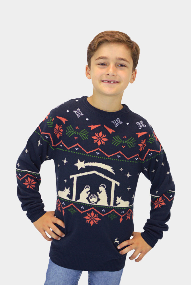 Family Christmas Jumper Nativity Children